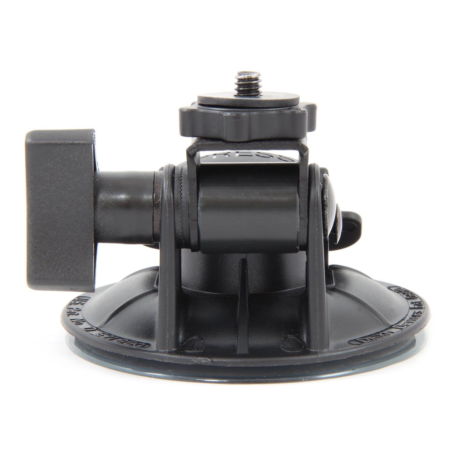 Delkin Devices Fat Gecko Mini Suction Camera Mount - Powerful Suction Cup Camera Mount for Car, Motorcycle, Desk, Window | Secure and Adjustable Action Camera Holder for Video Recording