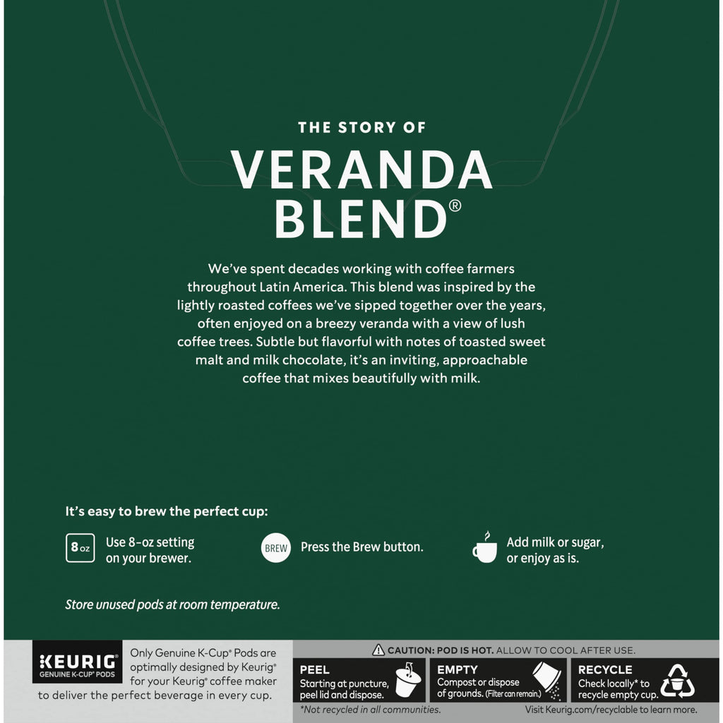 Starbucks K-Cup Coffee Pods, Starbucks Blonde Espresso Roast Hot or Iced Coffee, 22 Keurig Pods