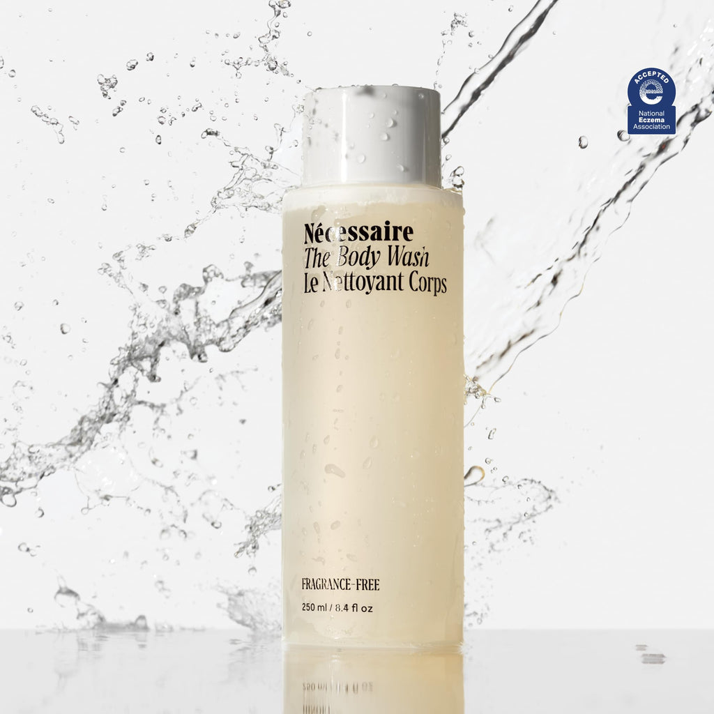 Nécessaire The Body Wash Eucalyptus — Multi-Oil Shower Gel Body Wash for Women + Men. Non-Comedogenic + Hypoallergenic for Sensitive Skin with Niacinamide. 500ml/16.9 fl oz