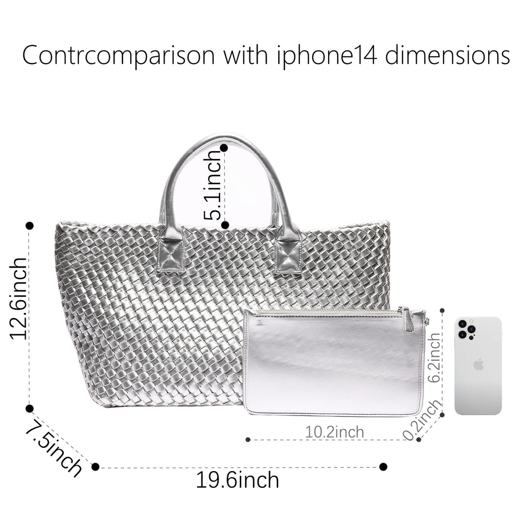 Woven Bag Shopper Bag Travel Handbags and Purses Women Tote Bag Large Capacity Shoulder Fashion Bags
