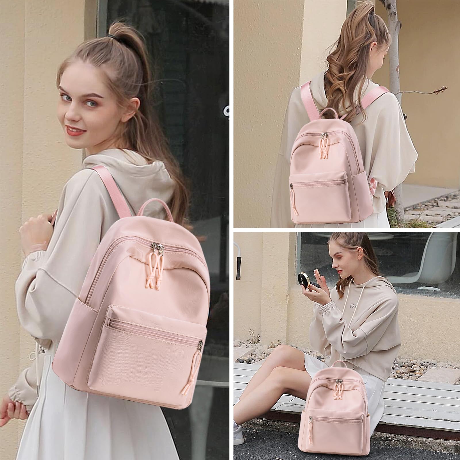BTOOP Mini Backpack Women Girls Water-resistant Small Backpack Purse Shoulder Bag for Womens Adult Kids School Travel