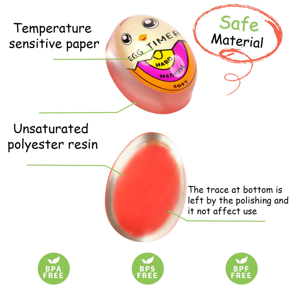 Lasubst Egg Timer for Boiling Eggs that Changes Color When Done, Blue