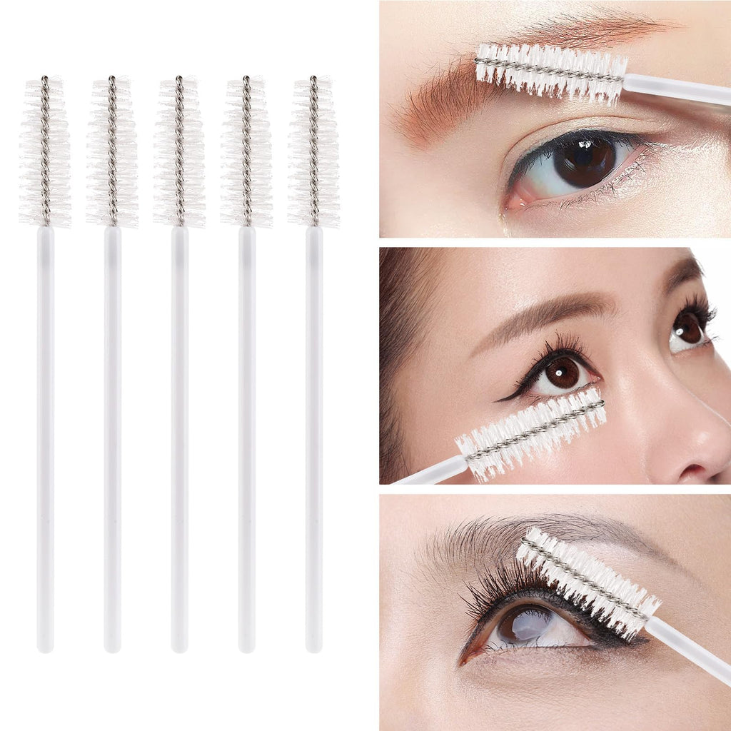 Tbestmax 500 Disposable Mascara Wands Eyelash Brush Spoolies for Eyebrow Eye Lash Extension, Makeup Brushes Applicators Kits - 5 Colors