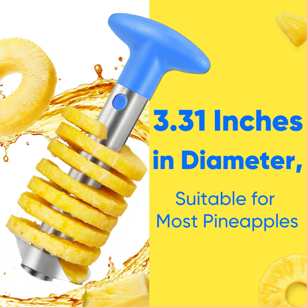 Pineapple Corer, [Upgraded, Reinforced, Thicker Blade] Newness Premium Pineapple Corer Remover, Stainless Steel Pineapple Core Remover Tool for Home & Kitchen with Sharp Blade for Diced Fruit Rings