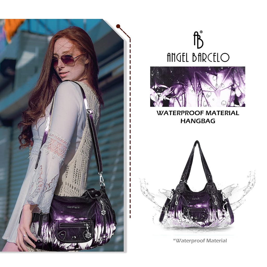 Angel Barcelo Purses for Women Soft PU Leather Shoulder Bag Crossbody Purse and Handbags