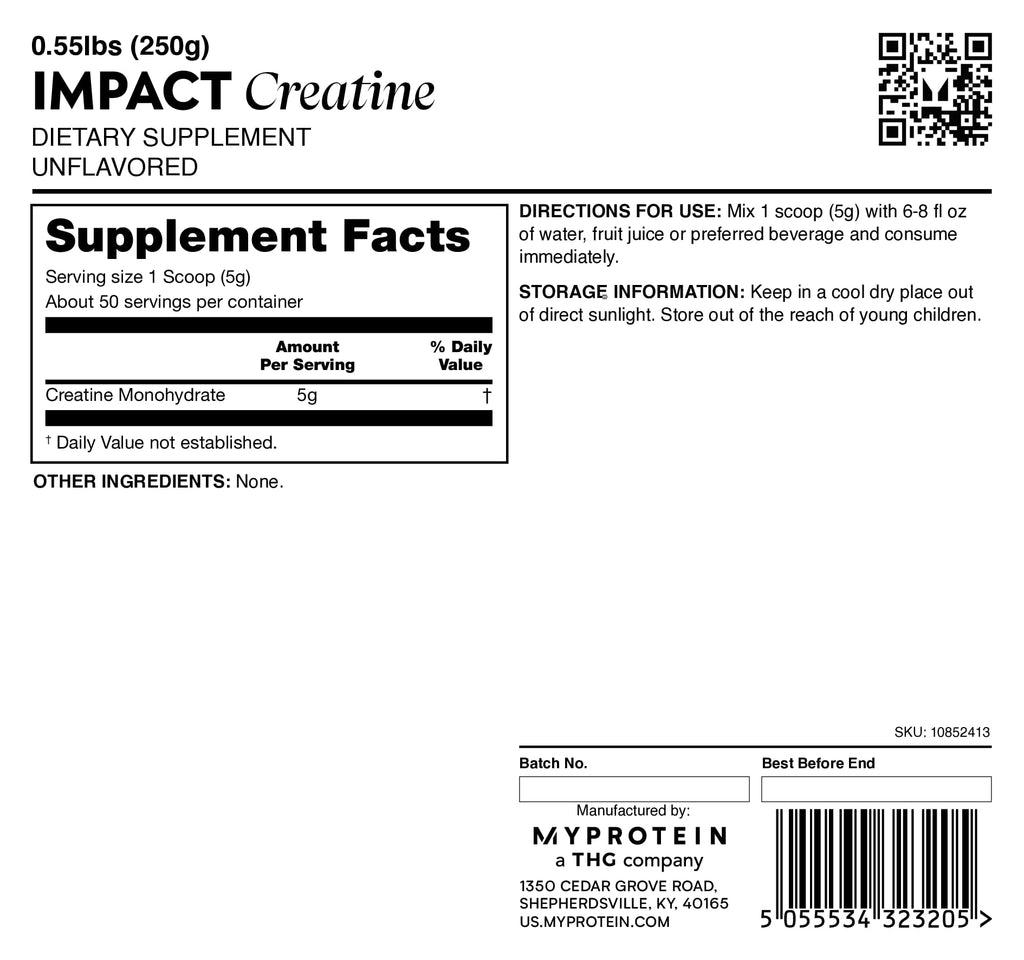 Myprotein Creatine Gummies, 5g Creatine Monohydrate per Serving, Lemon, 90 Count, 18 Servings, Chewable Post/Pre Workout Strength & Recovery Sports Nutrition Supplement, Vegan, Non-GMO