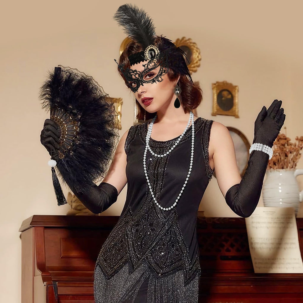 Cridoz Flapper Accessories for Women - 1920s Gatsby & Roaring 20s Style