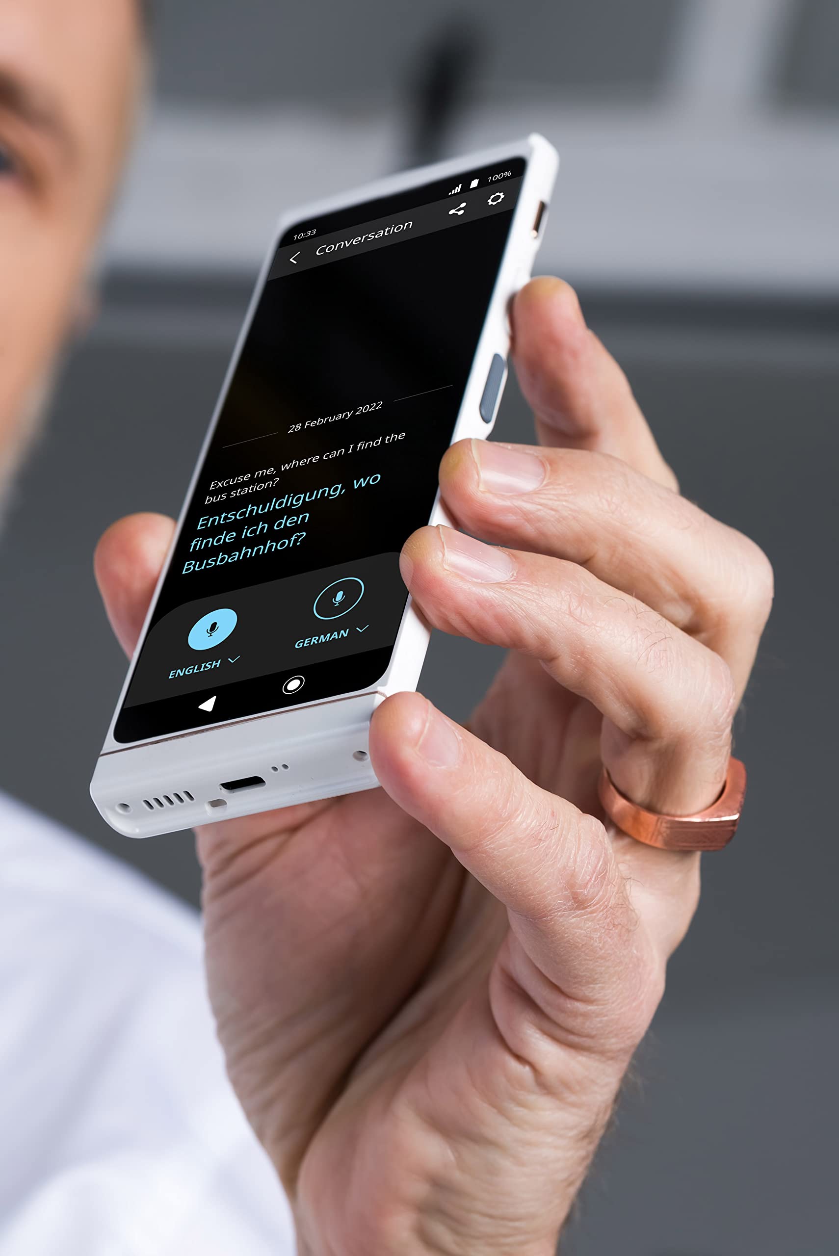Vasco V4 Language Translator Device | 112 Languages | Free Lifetime Internet in Almost 200 Countries | Black Onyx
