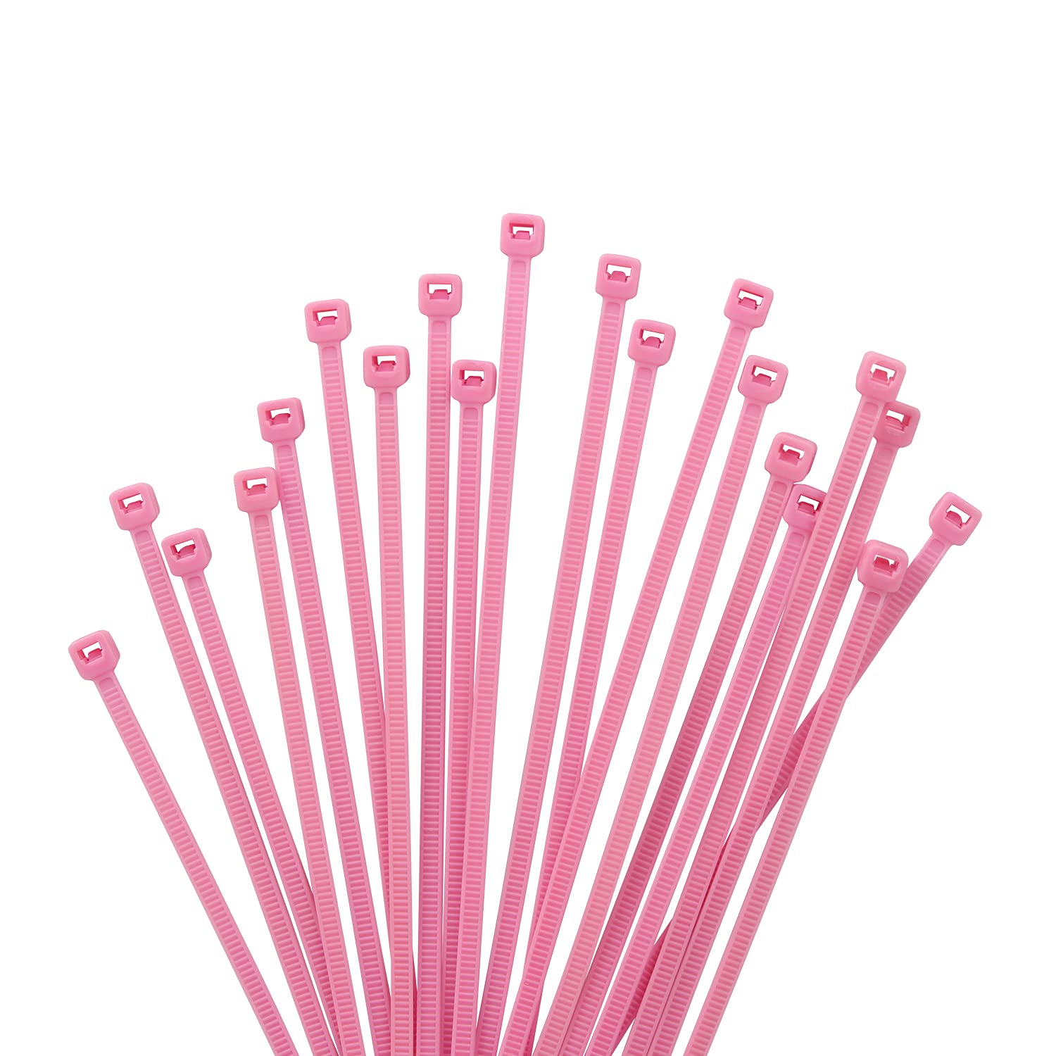 XINGO 1000 PCS 4 inch Pink Zip Ties, 18lb Strength, Small Tie Wraps Self-Locking Nylon Zip Ties for Indoor and Outdoor Use