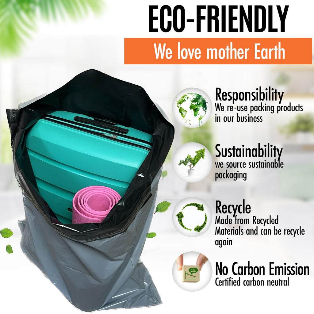 5 Large Shipping Bags 17x24 | Jumbo Poly Mailers for clothes | Strong Thick Mailing Bags with Self Adhesive | Self Sealing Shipping Envelopes
