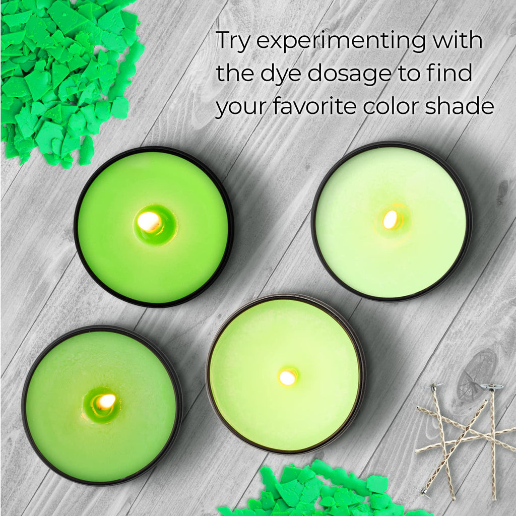 Liquid Candle Wax Dye for Soy Candle Making - 16 Popular Candle Dye Coloring Set - Premium Liquid Candle Wax Coloring - Highly Concentrated Candle Colors