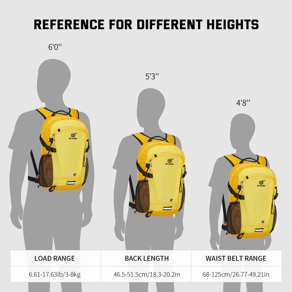 SKYSPER Small Hiking Backpack, 20L Lightweight Travel Backpacks Hiking Daypack for Women Men