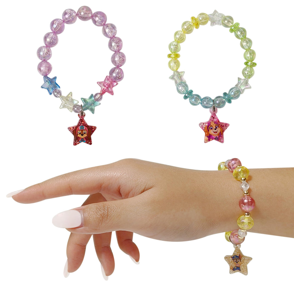LUV HER Paw Patrol Girl's Jewelry Set - Dress up Toy Jewelry Box Set with Bead Necklace, Bracelet and Ring - Play Accessories - Ages 3+
