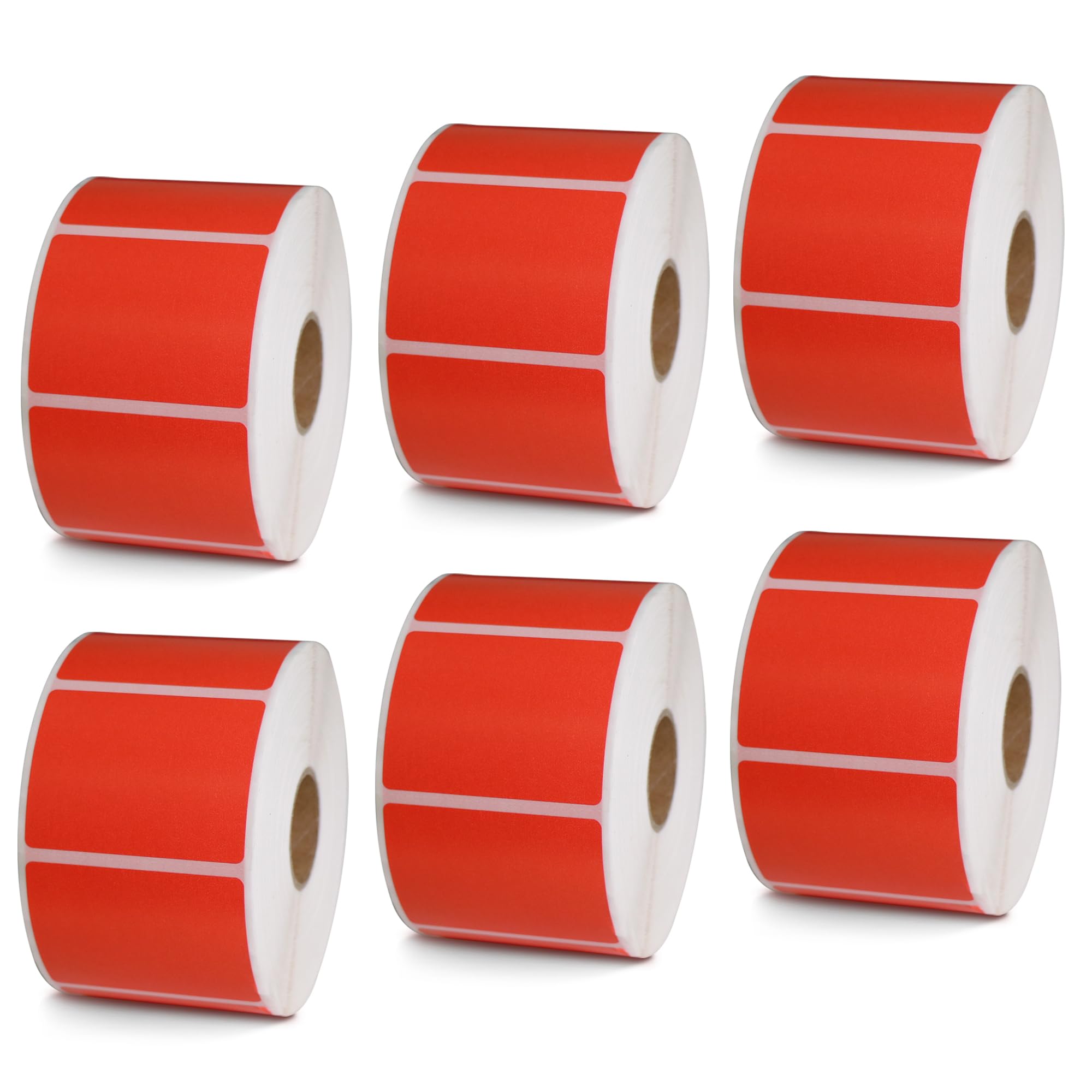 BETCKEY - 1" x 0.5" Small Labels Compatible with Zebra & Rollo Label Printer, Premium Adhesive & Perforated[Light Blue, 6 Rolls, 14580 Labels]