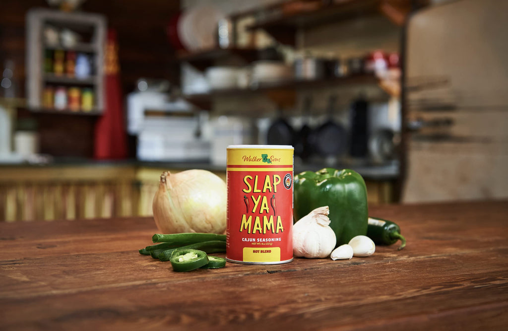 Slap Ya Mama Cajun Seasoning from Louisiana, Hot Blend, No MSG and Kosher, 8 Ounce Can