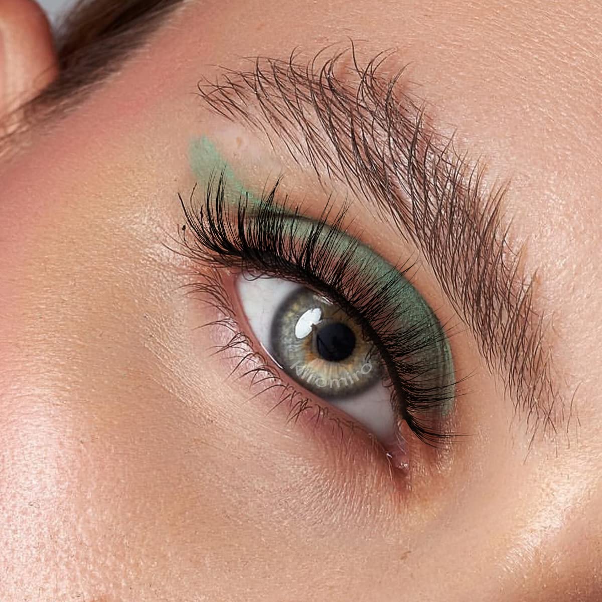 False Lashes Natural Look Wispy Eyelashes Manga Korean Spiky 16mm Short Faux Mink Eyelashes Cat Eye Natural Fake Eyelashes Strip Lashes Pack 14 Pairs