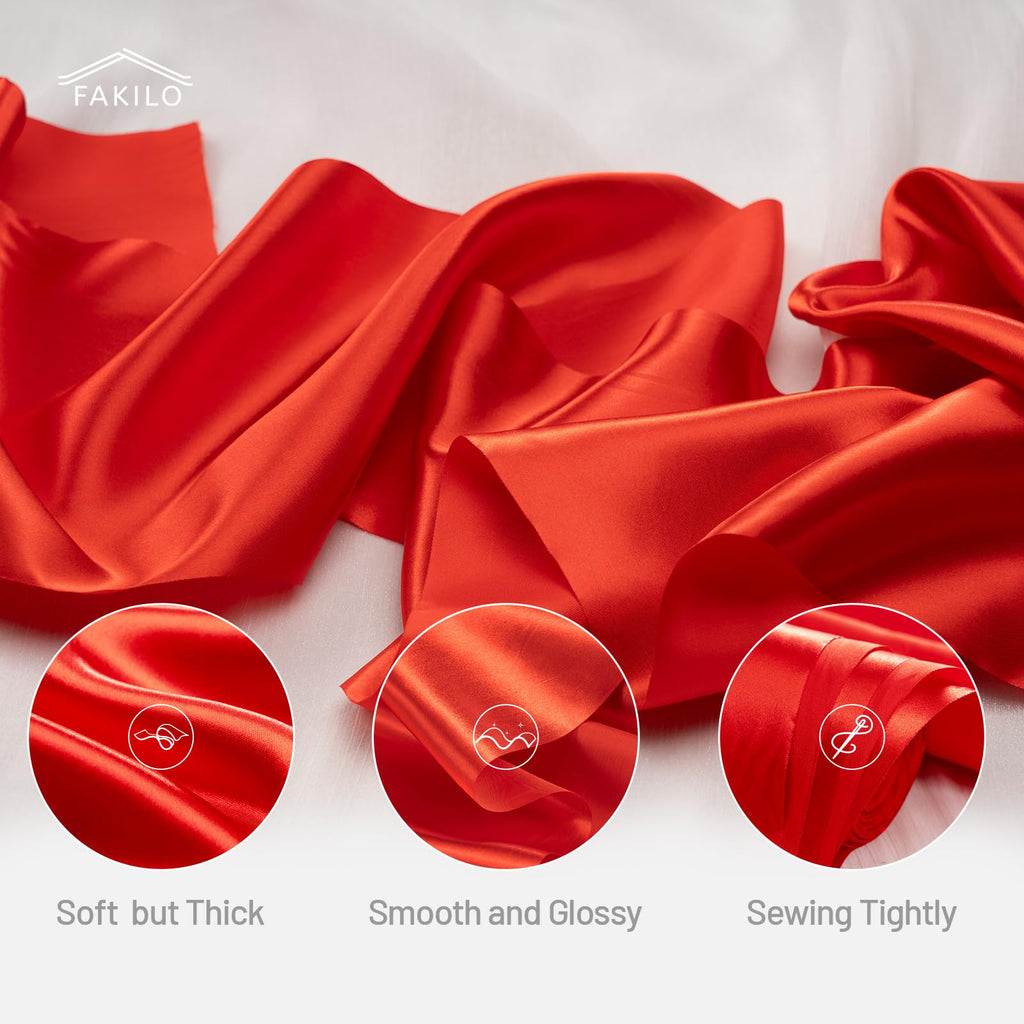 FAKILO Black Satin Ribbon 4 Inch x 22 yd Wide for Grand Opening Business Cuttings Ceremony Bow Christmas Festival Decor