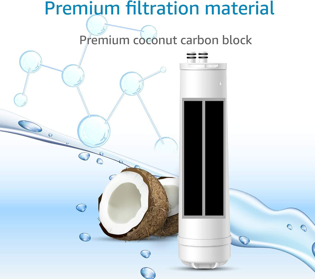 AQUA CREST RC EZ 1 Water Filter, Replacement for DuPont® Carbon 3000QT Filter, Culligan® RC-EZ-1, DuPont® WFQTC30001, WFQTC70001, Brita® USF-201, USF-202, 3K Gallons, 2 Pack