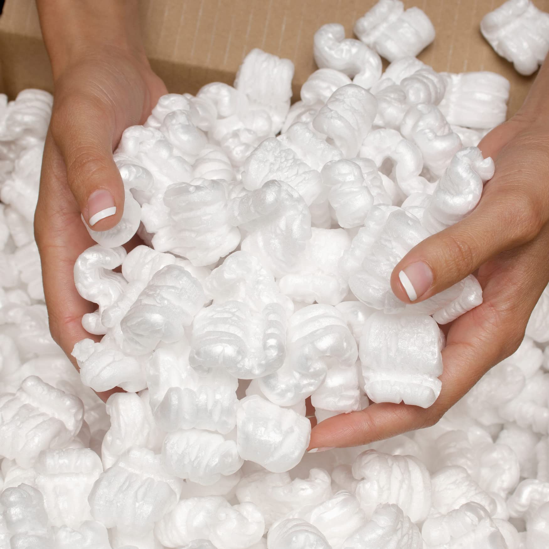 Packing Peanuts, 3.5 Cubic Feet, Beige | Bulk Loose Fill, For Shipping, Moving & Storage, Compostable & Biodegradable, Cushion For Shipping