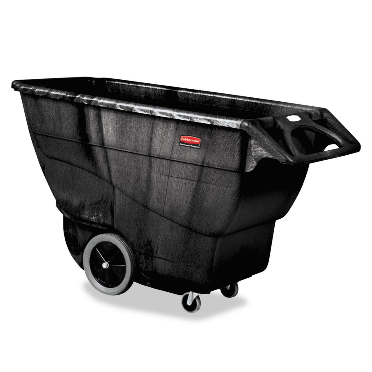 Rubbermaid Commercial Products Tilt Truck, 1 Cu Yd, 2100lb Cap, Black