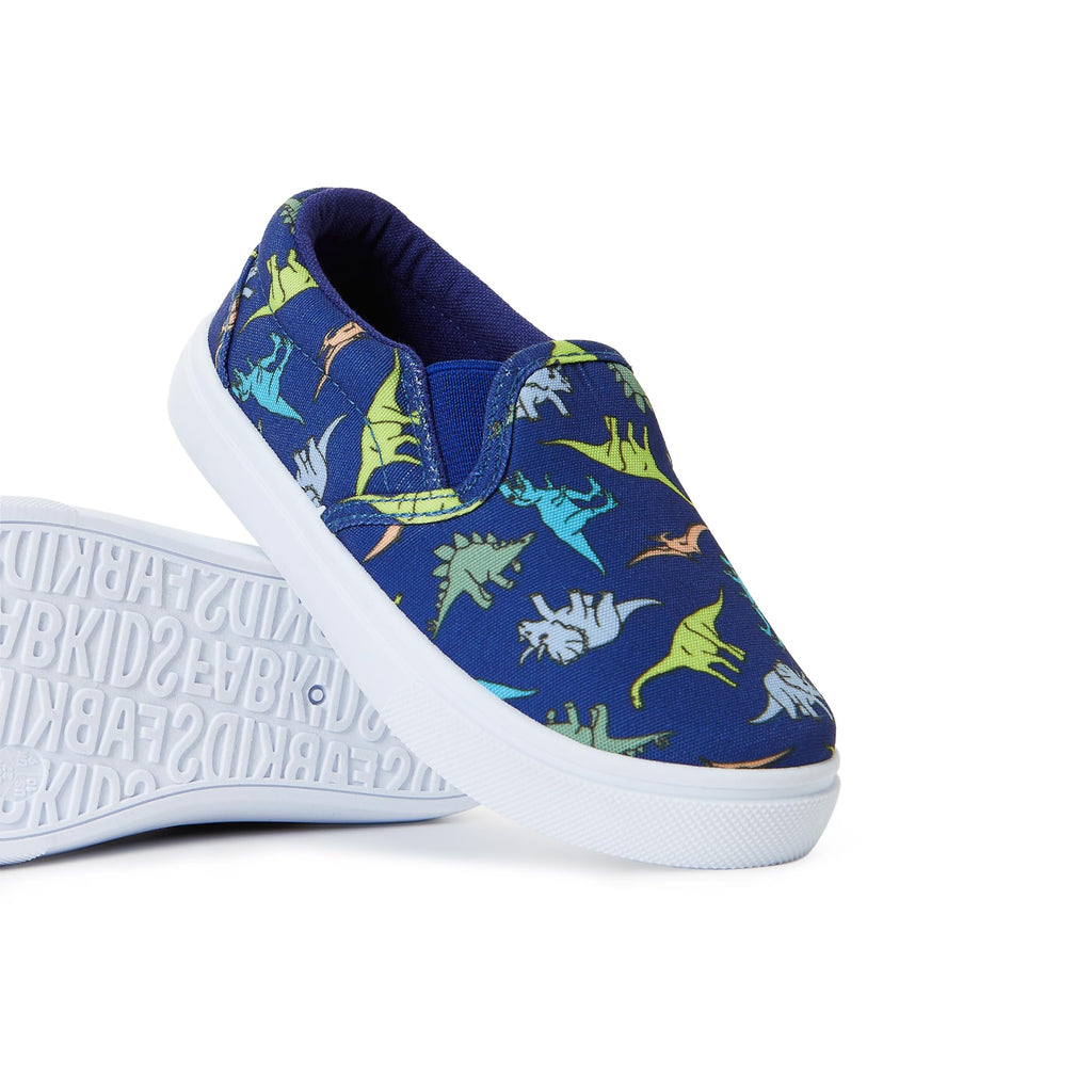 FabKids Kids Sneakers Boys Girls Canvas Shoes Slip On Low Top Footwear for Toddler Little Kid Big Kid