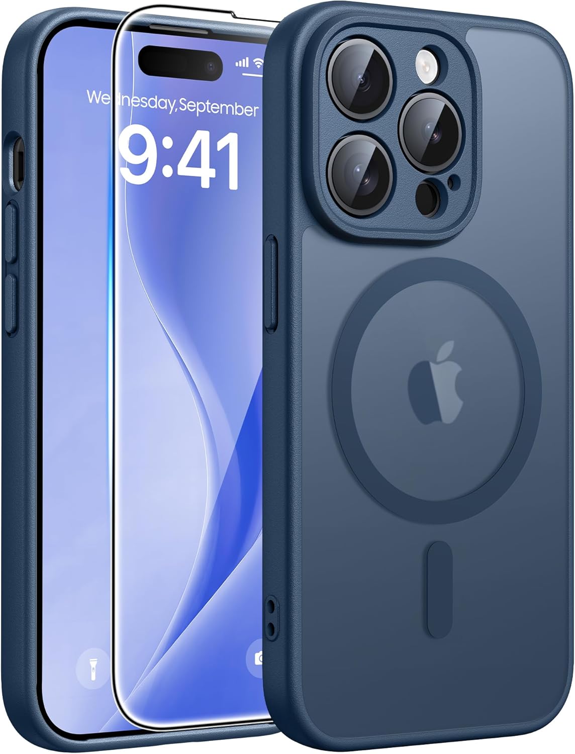 FNTCASE for iPhone 17 Case: [Compatible with Magsafe] Translucent Matte Cases with [Full Camera Protection] [Screen Protector] Military Grade Shockproof Protective Phone Cover - Light Purple