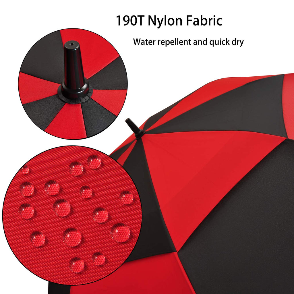 ACEIken Golf Umbrella Large 58/62/68 Inch Automatic Open Golf Umbrella Extra Large Oversize Double Canopy Vented Umbrella Windproof Waterproof for Men and Women