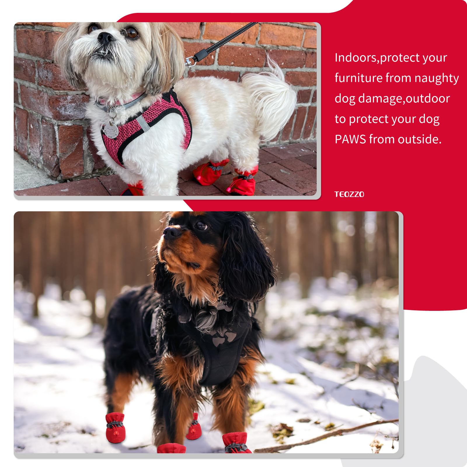 Dog Shoes for Hot Pavement, Summer Dog Boots & Paw Protector, Anti-Slip Sole Dog Booties with Reflective Straps Dog for Small Medium Dogs 4PCS (A-Pink, Size 3: 1.37"(Width))