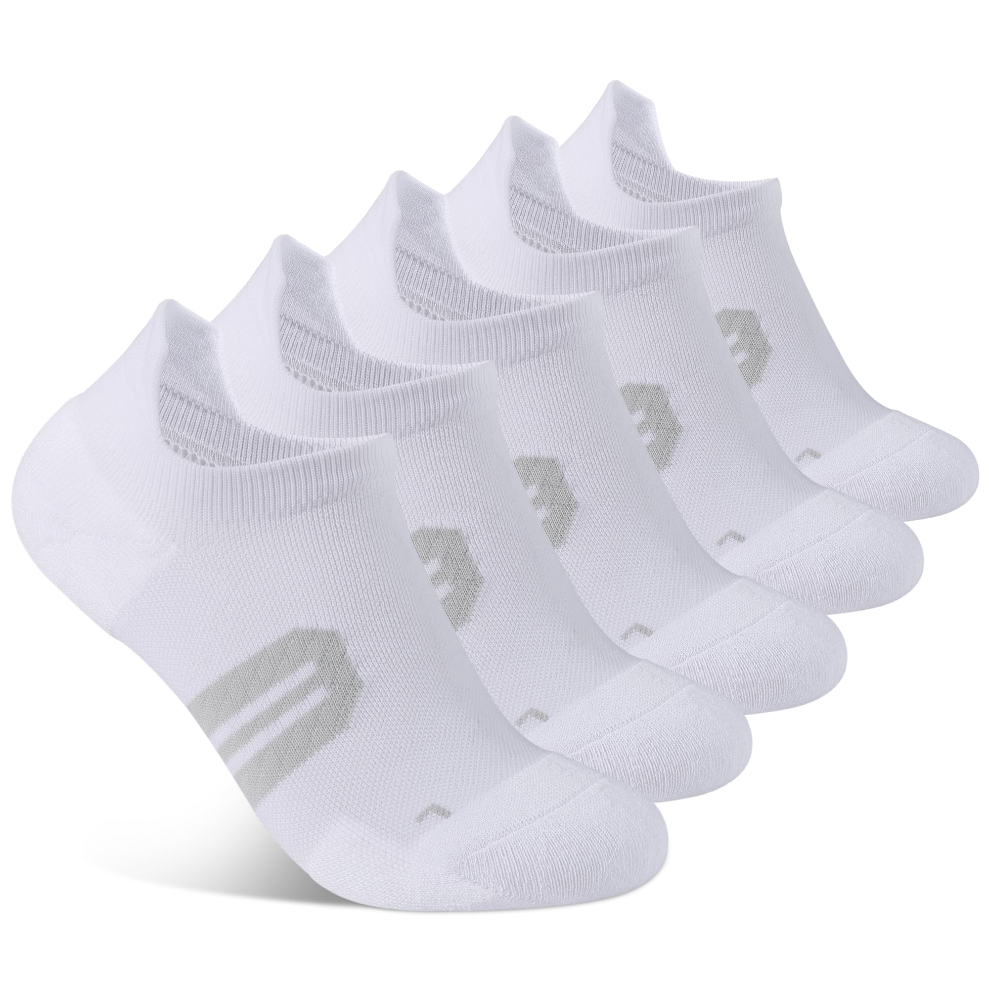 BUDERMMY Womens Ankle Compression Socks with Arch Support Athletic Low cut Running Socks for Women Workout Cushion 5 Pairs