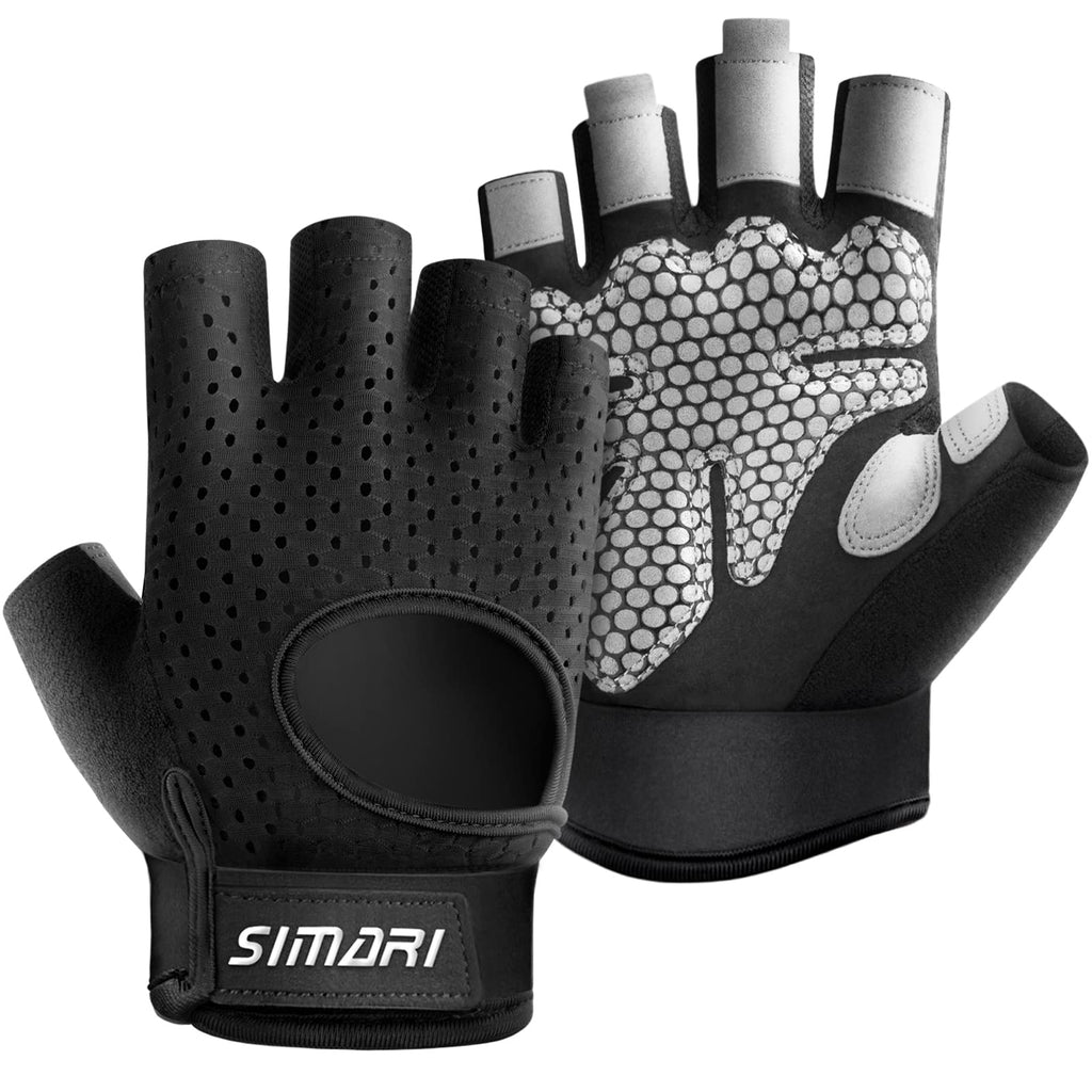 SIMARI Breathable Workout Gloves for Men and Women, Padded Weight Lifting Gloves with Great Grip, Full Palm Protection for Gym Training, Cycling, Weightlifting, Exercise, Crossfit, Climbing