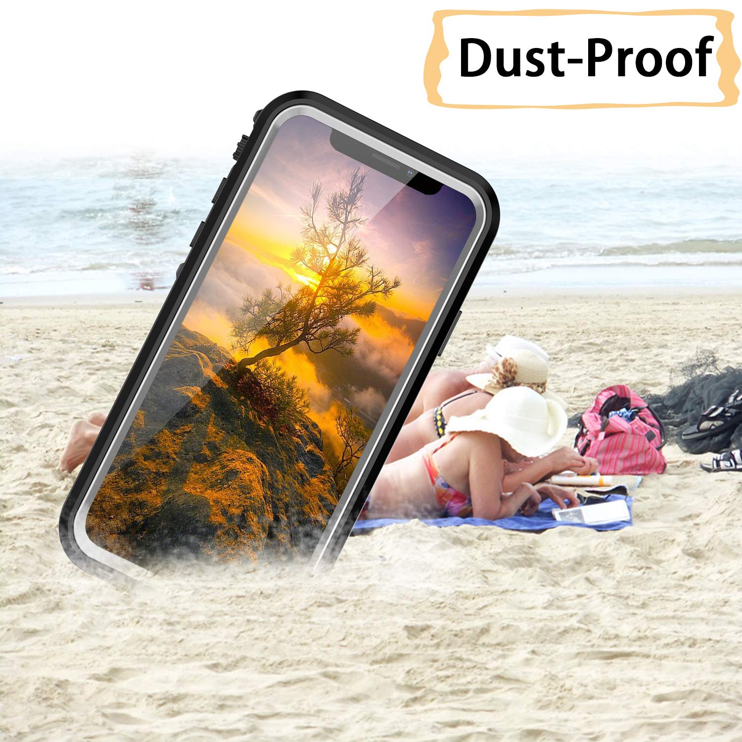 iPhone 13 Pro Case, Waterproof & Shockproof Phone Case, Full Protection, IP68, 6.1 Inch, Black