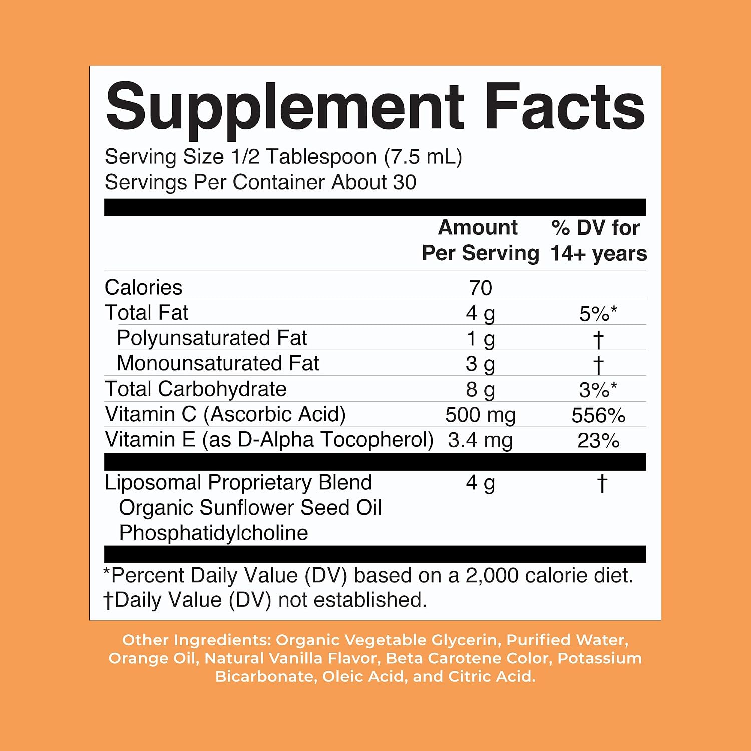 MaryRuth's Megadose Liquid Vitamin C Liposomal | 500 mg Vitamin C | Ultra Absorption | Immunity Supplement | Antioxidant | Collagen Formation | Vegan | Gluten Free | Sugar Free | 7.6 Oz | 30 Servings
