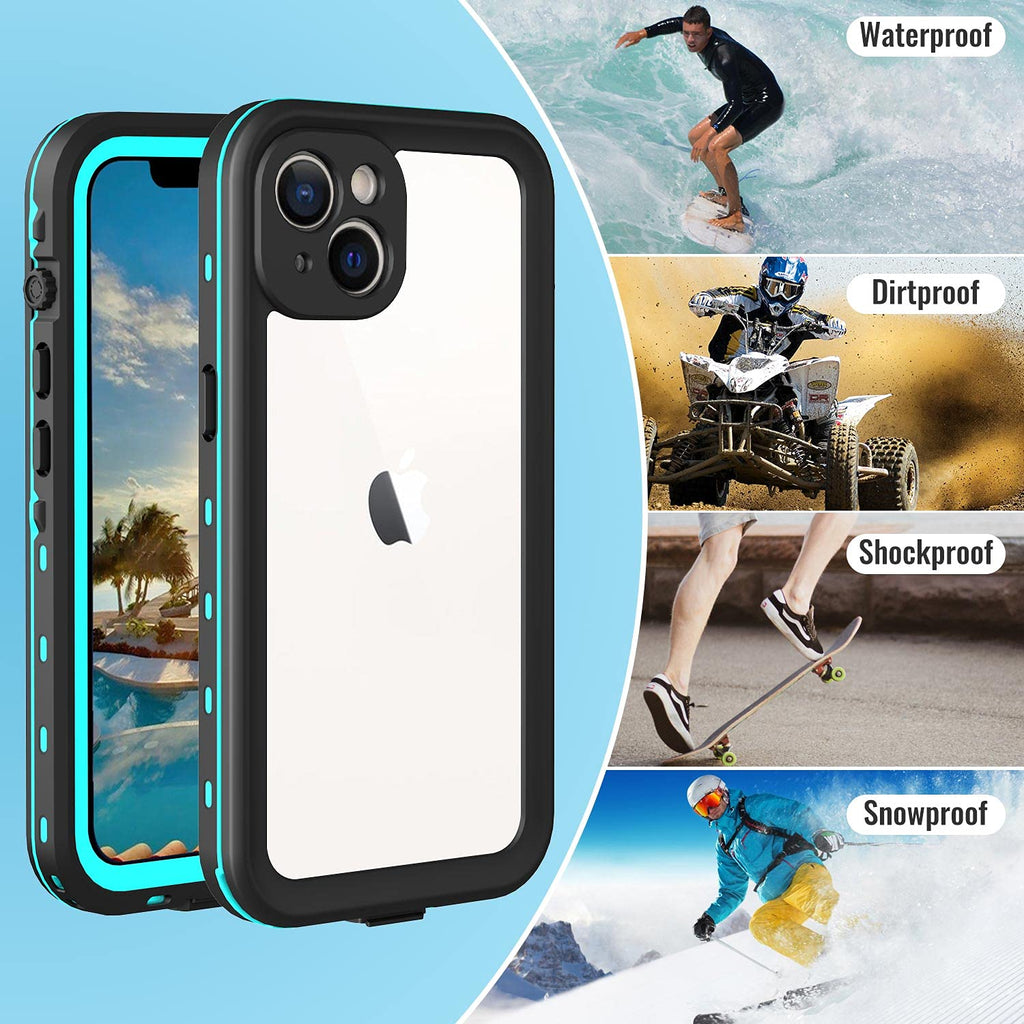 iPhone 13 Pro Case, Waterproof & Shockproof Phone Case, Full Protection, IP68, 6.1 Inch, Black