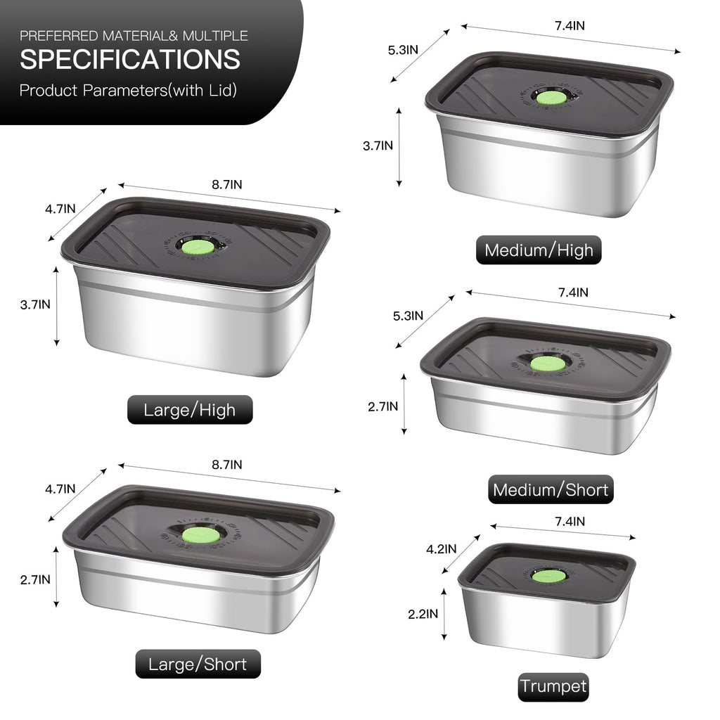 GIUOIDUO 10 Pack Stainless Steel Food Storage Containers with Leak-Proof Lids, 37oz Reusable Metal Meal Prep Lunch Boxes, Stackable, Dishwasher Safe for Snacks, Fruits & On-the-Go Meals, BPA-Free