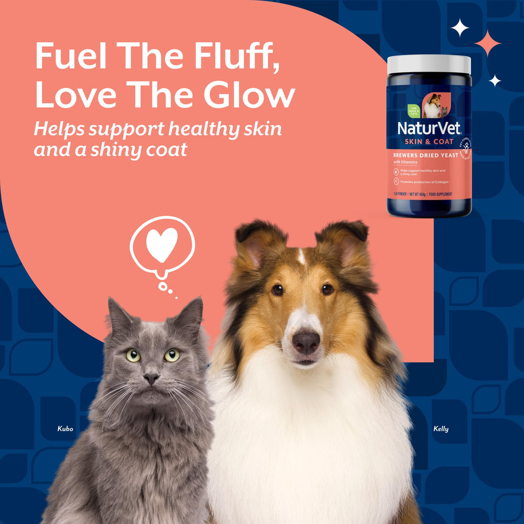 NaturVet – Brewer’s Dried Yeast Formula with Garlic Flavoring – Plus Omegas | Rich in Omega-3, 6 & 9 Fatty Acids | Fortified with B1, B2, Niacin & Vitamin C | For Dogs & Cats | 5000 Chewable Tablets
