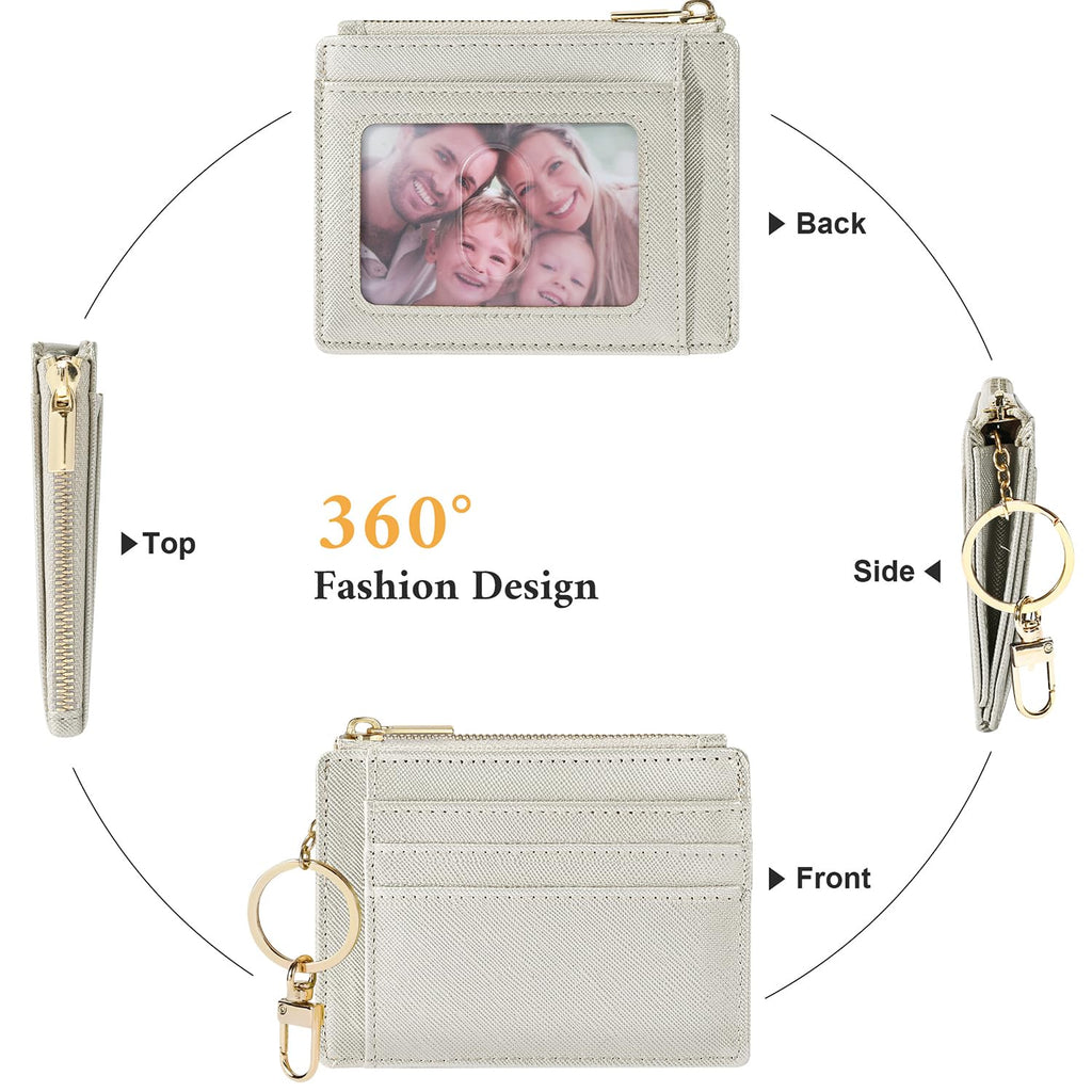 Sodsay Card Case Slim Front Pocket Wallet for Women Credit Card Holder with Keychain | Slim, Credit Card Holder, Front Pocket, with Keychain | Slim