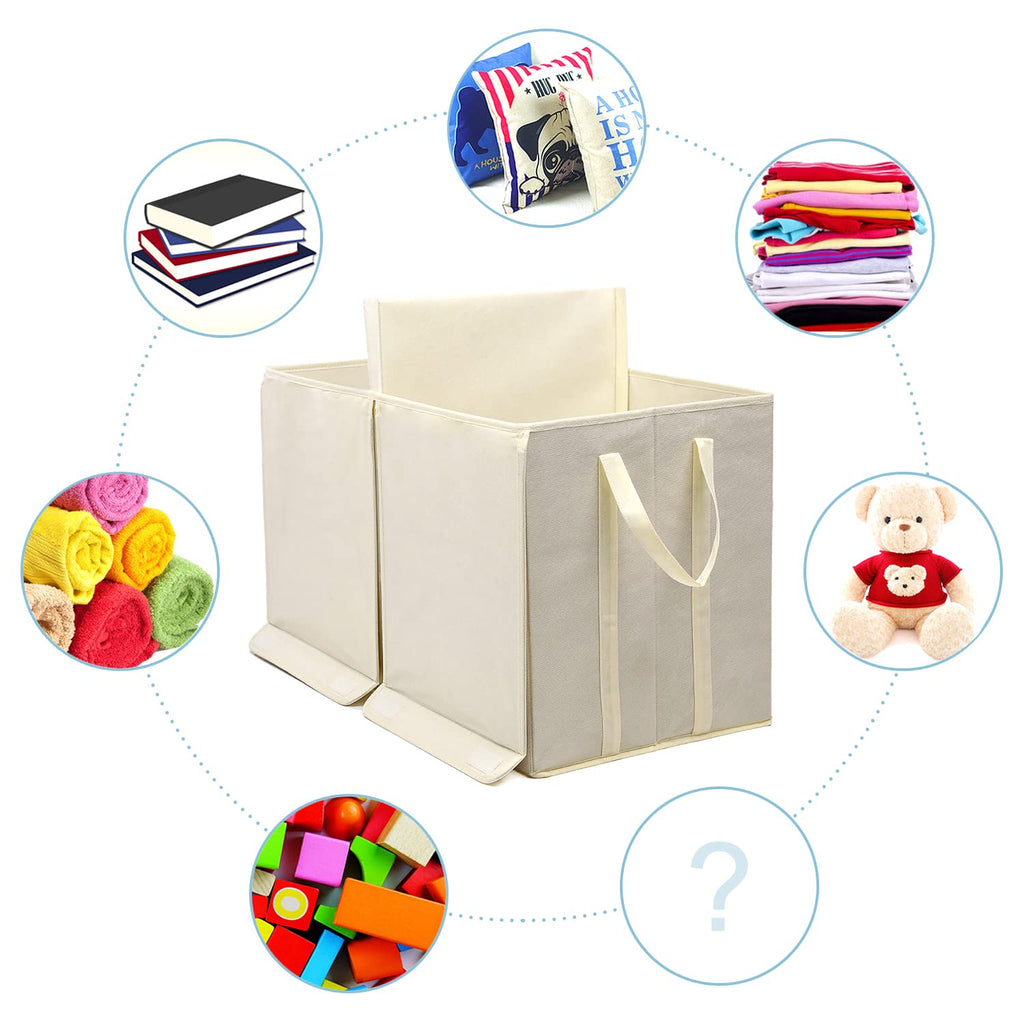 YOLOXO Toy Box Chest, Collapsible Sturdy Storage Bins with Lids, Extra Large Kids Toy Storage Organizer Boxes Bins Baskets for Kids, Boys, Girls, Nursery Room, Playroom, Closet (BLACK)