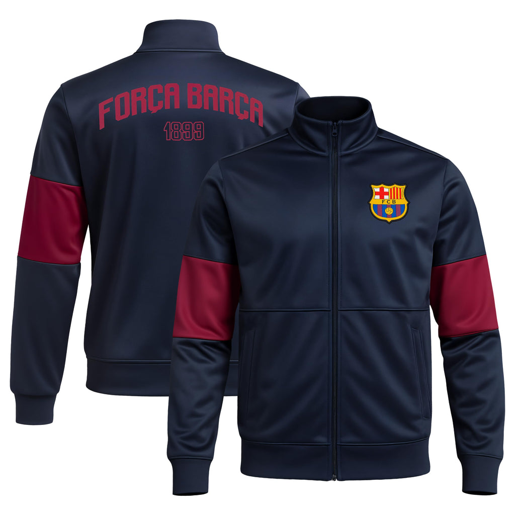 Icon Sports Officially Licensed FC Barcelona Soccer Track Jacket - Unisex Adult