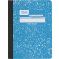 Mead Composition Notebook, 12 Pack, Wide Ruled Paper, 7-1/2" x 9-3/4", 100 Sheets per Comp Book, Colors Will Vary (963759)