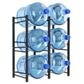 Lifewit 5 Gallon Water Jug Holder, 3 Tier Water Bottle Stand, 3 Slots Heavy Duty Water Dispenser Rack for Gallon Jugs, 126 lb/57 kg Capacity Detachable Water Jug Shelf Organizer for Home/Office Black