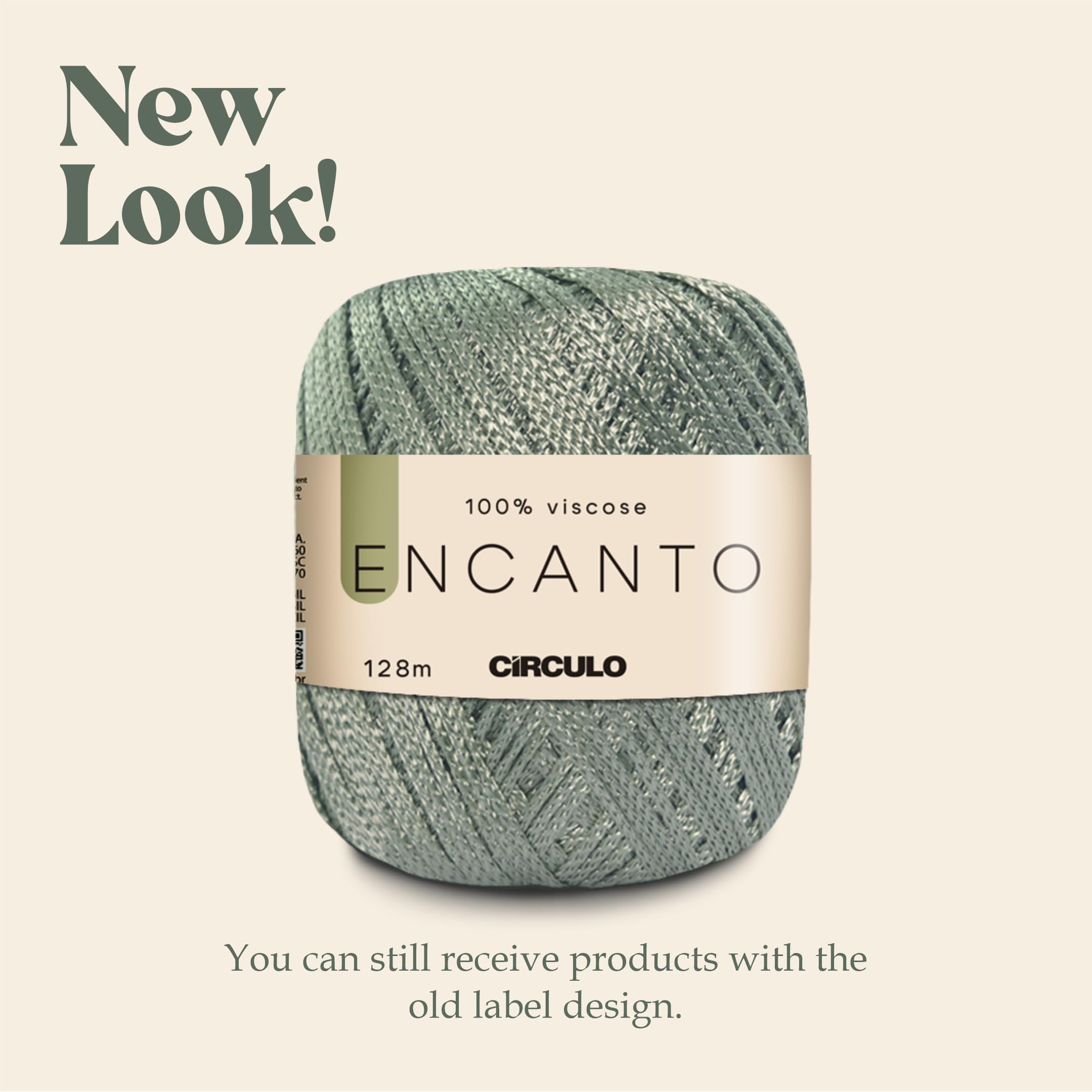 CIRCULO Encanto Slim Roll Yarn 100% Viscose - Luxury & Shine - Sport Weight Yarn - 262 yds, 3.52 oz - Color 1289 - Canary