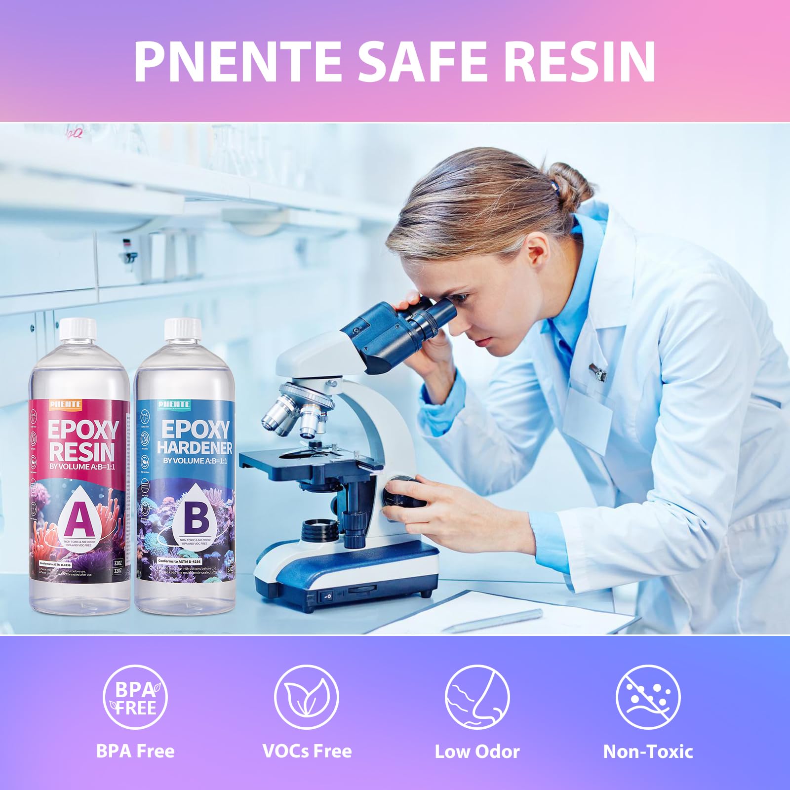 1 Gallon Epoxy Resin Kit, Crystal Clear and Hard Upgraded 2 Part Resin and Hardener for Casting Coating, Countertop, Table top, Art DIY Handcraft Jewelry