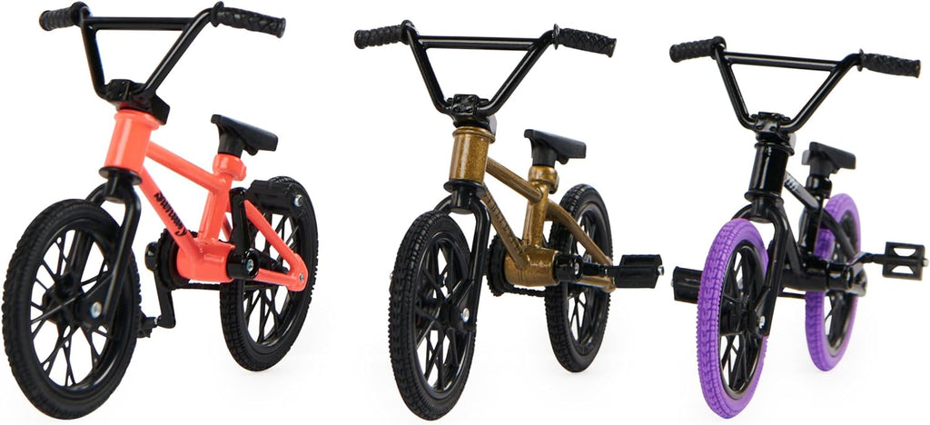 Tech Deck, BMX Finger Bike 3-Pack, Collectible and Customizable Mini BMX Bicycle Toys for Collectors, Kids Toys Ages 6 and Up (Amazon Exclusive)