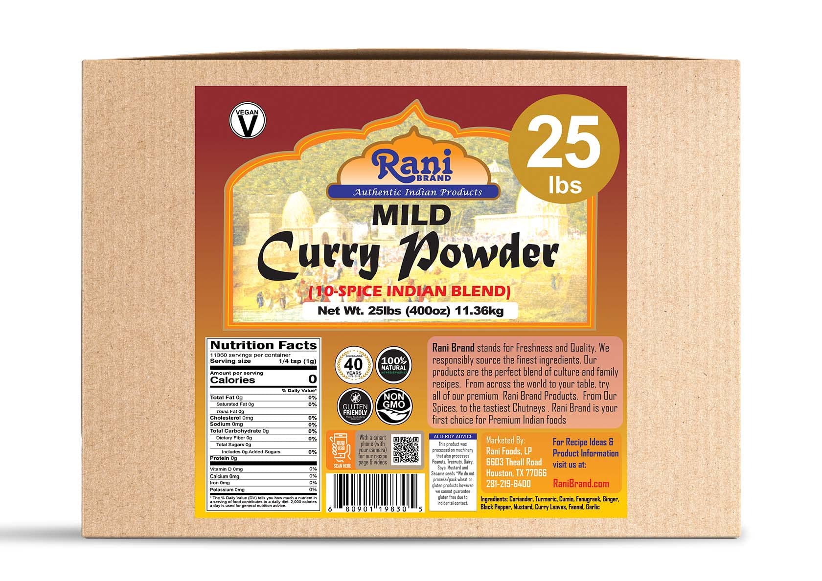 Rani Curry Powder Mild (10-Spice Authentic Indian Blend) 3oz (85g) PET Jar ~ All Natural | Salt-Free | NO Chili or Peppers | Vegan | No Colors | Gluten Friendly | NON-GMO | Kosher | Indian Origin