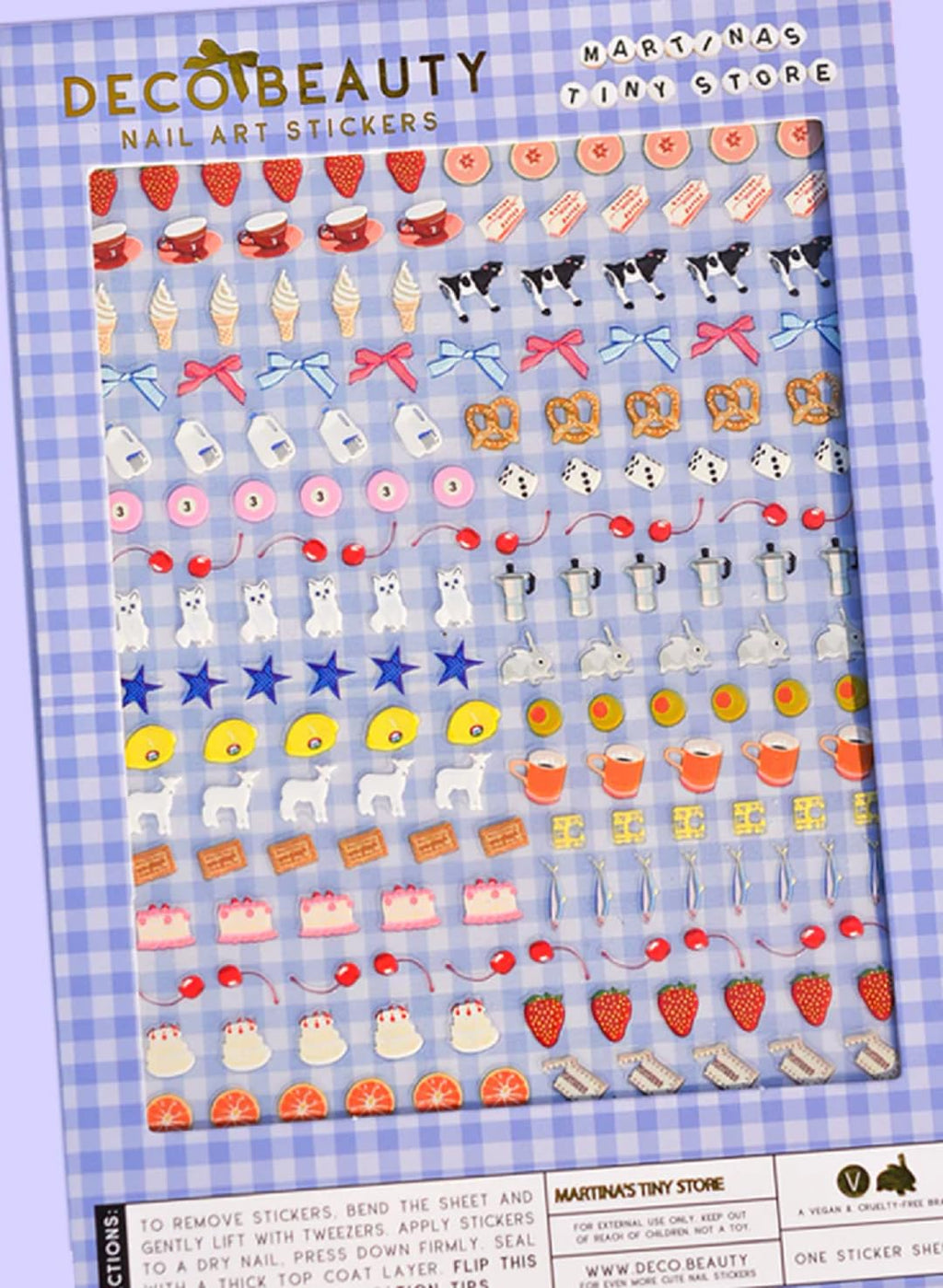 Deco Beauty 90s Baby - Super Thin & Easy-to-Apply Nail Art with The Cutest Designs - Durable & Long-Lasting Nail Art Stickers and Decals for Women, for DIY at-Home Manicures & Salon-Quality Nails