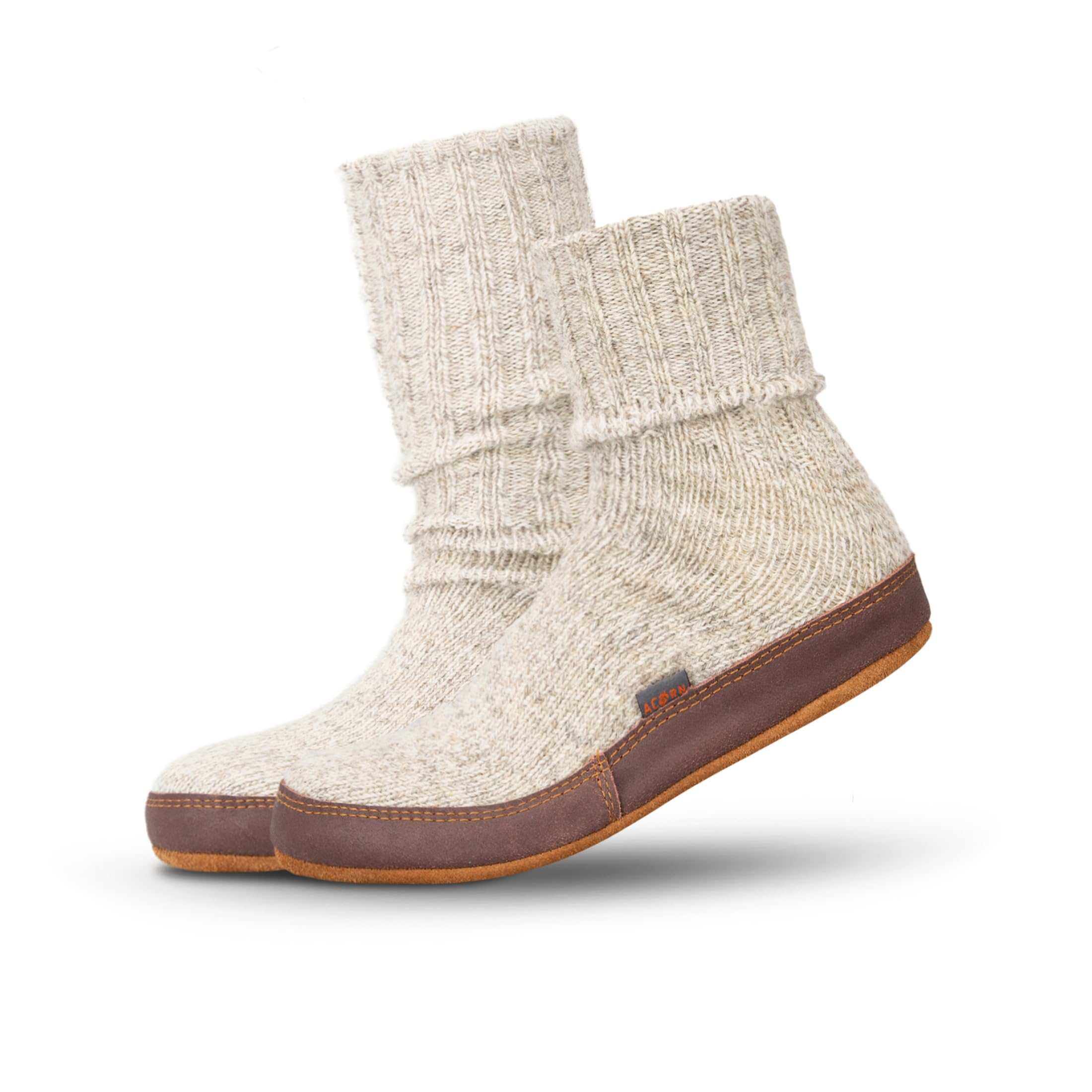 Men's and Women's Original Slipper Sock - Comfortable Men's and Women's Slipper Sock with Cloud-Like Feel, Soft and Moisture Wicking Crew Length, Genuine Suede Sole