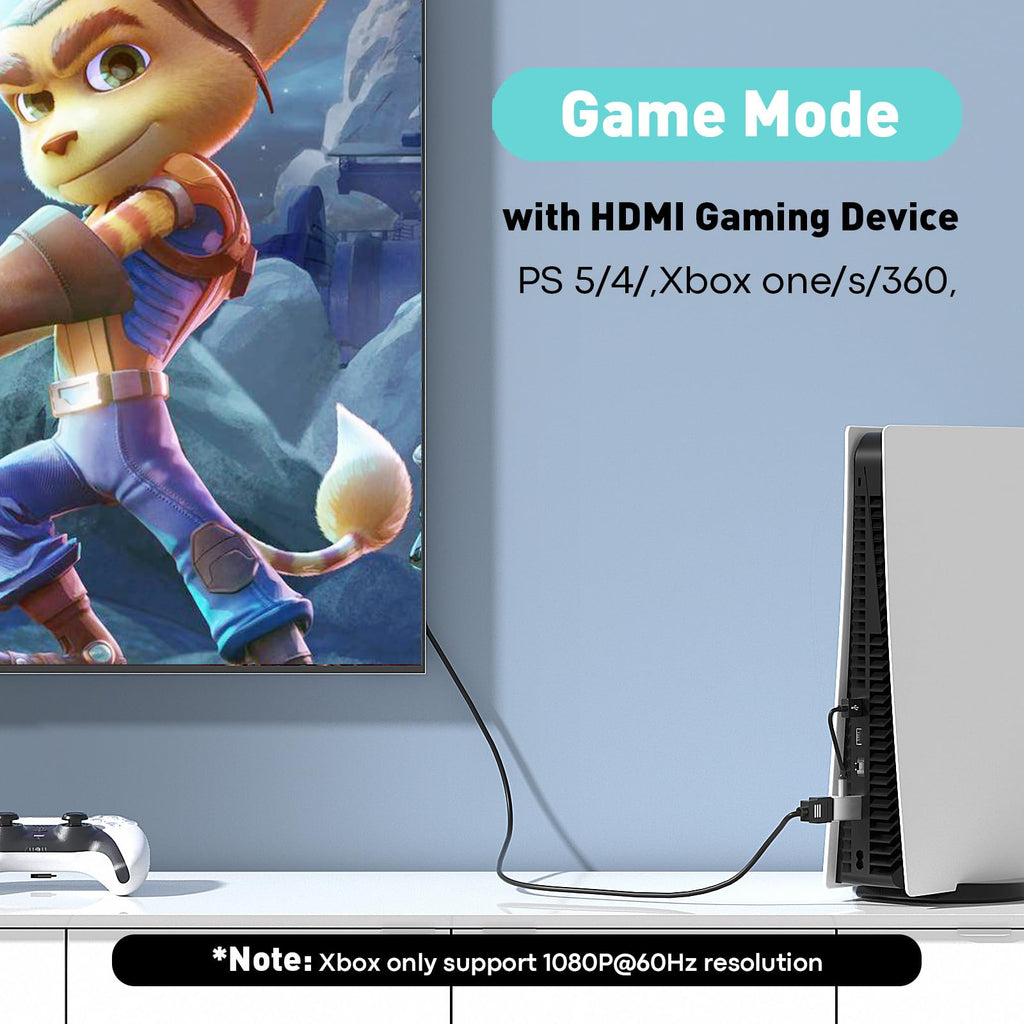 UANTIN HDMI to DisplayPort Adapter (4K 60Hz,1080p 120Hz) Uni-Directional Only, HDMI (Source) to DP (Display) Converter Male to Female for Laptop,AMD,NVIDIA,PS5,Xbox and More - 1 Pack