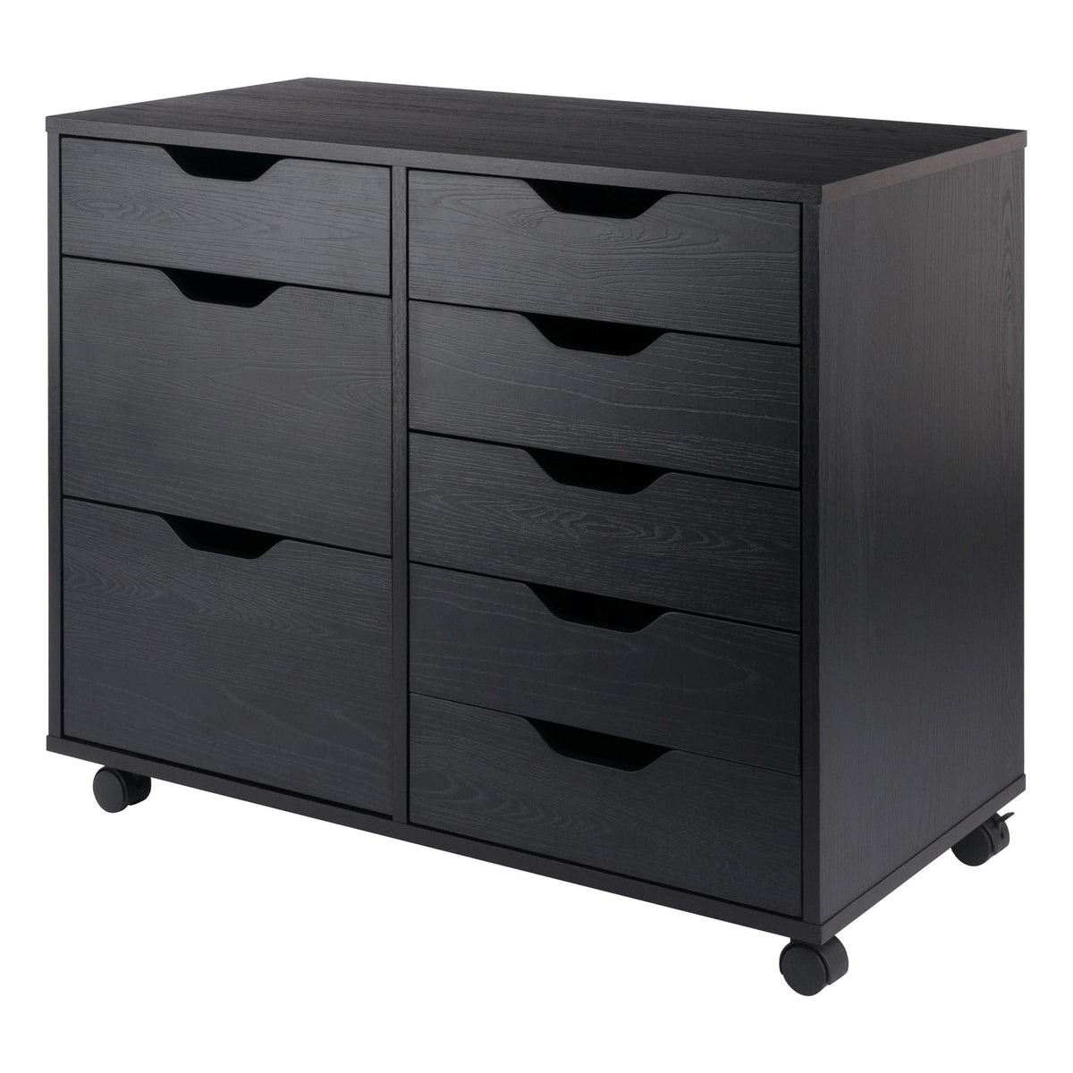 Winsome Halifax Mobile Storage Cabinet with Doors & Drawers, Stylish & Functional Home Storage Cabinet for Filing, Kitchen Organization, Moveable Furniture for Office, Dorms, Apartments