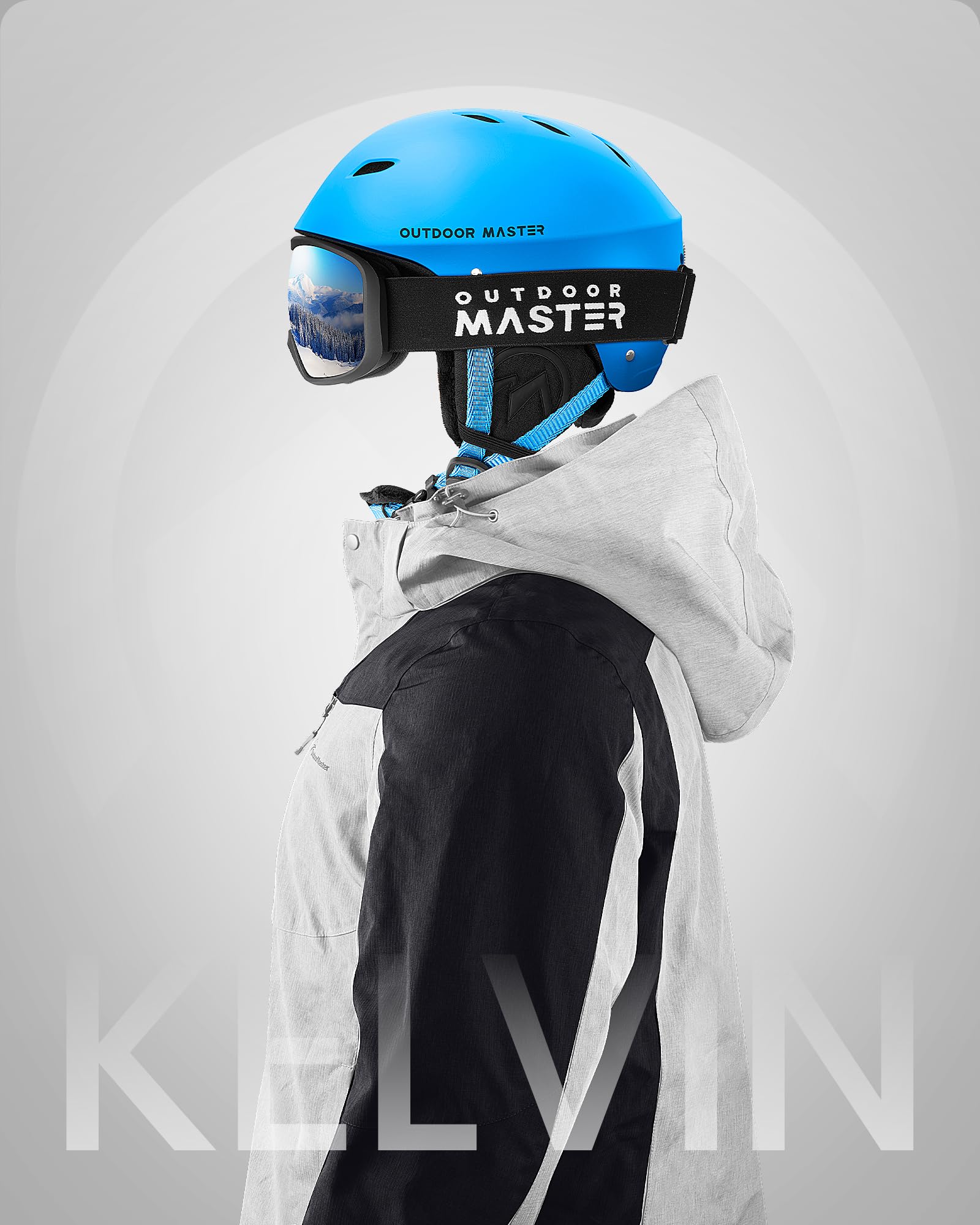 OutdoorMaster Kelvin Ski Helmet - Snowboard Helmet for Men, Women & Youth
