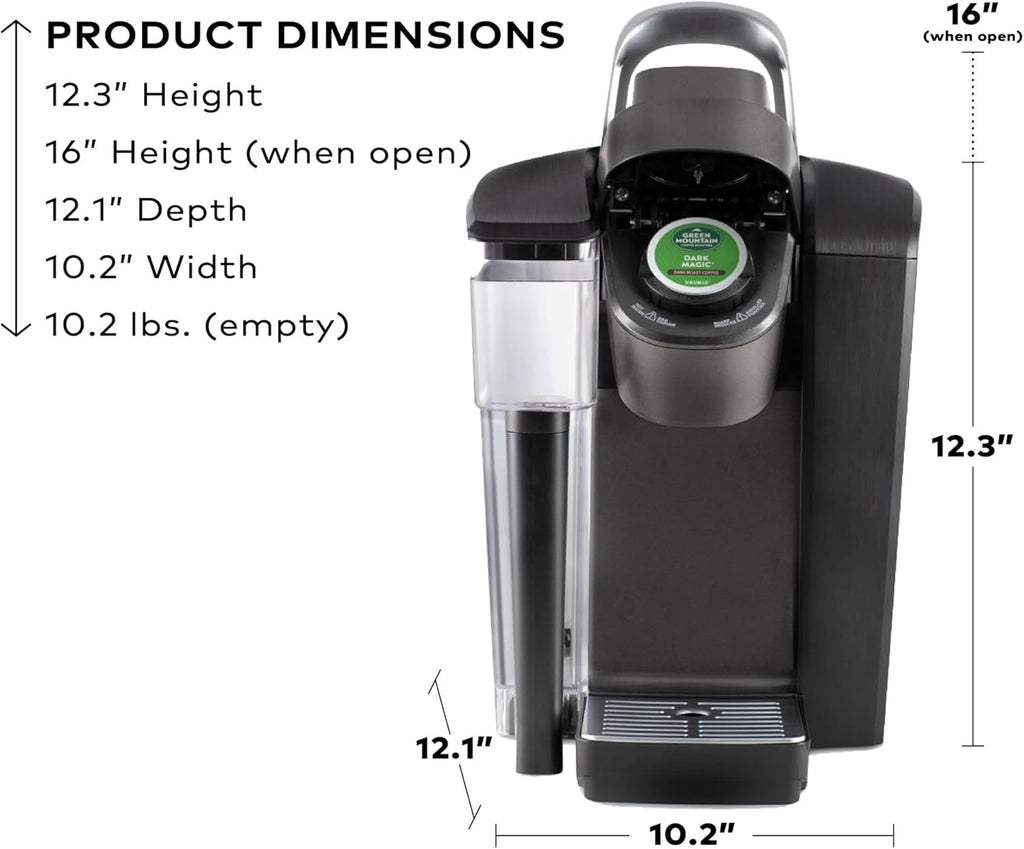 Keurig K-1550 Small Business Single Serve Coffee Maker, 96 oz Water Reservoir, Black